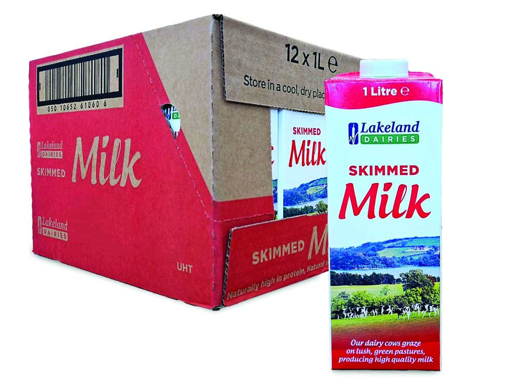 Lakeland Skimmed Milk 12x1LT