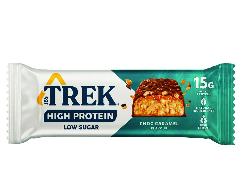 Trek High Protein Low Sugar Choc Caramel Protein Bar