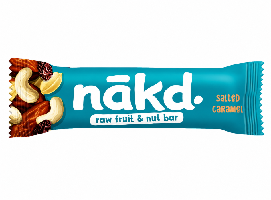 nākd. Raw fruit & nut bars Salted Caramel 18x35g