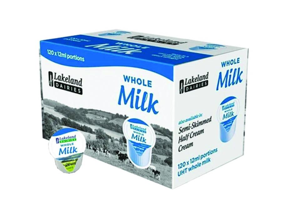 Lakeland Long Life Whole Milk Portion Pots 12ml x 120s